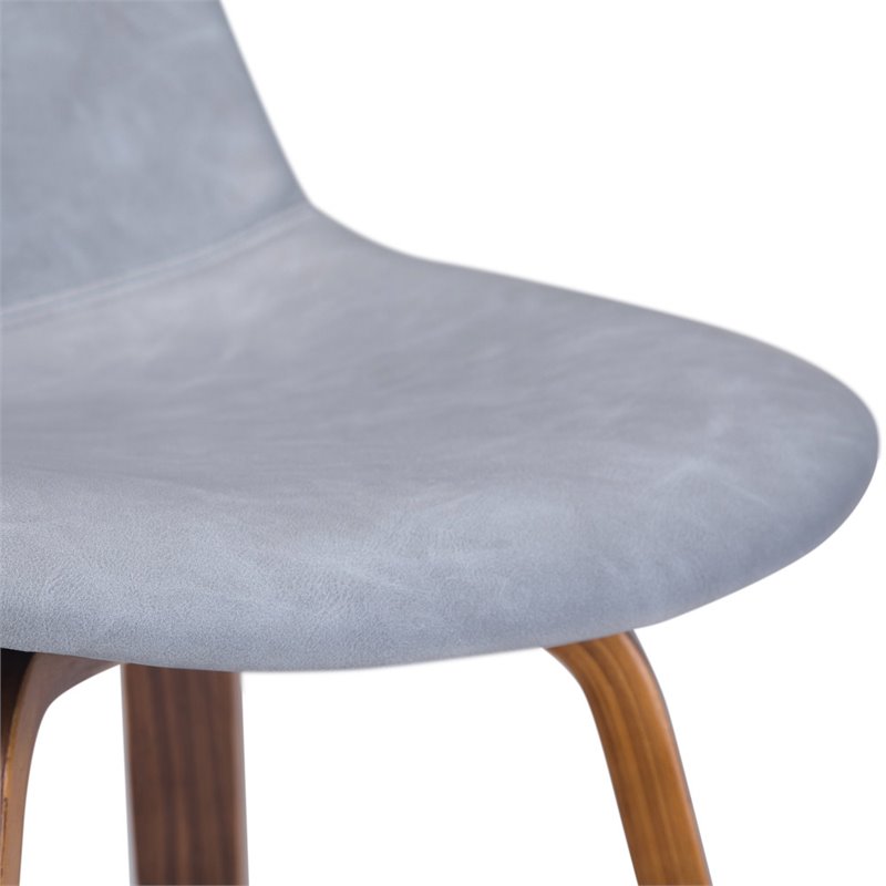 Bowery Hill 28 inch Counter/Bar Height Stool (Set of 2) in Stone Gray