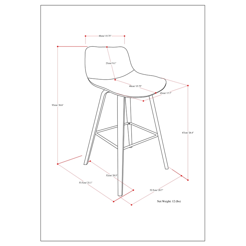 Bowery Hill 28 inch Counter/Bar Height Stool (Set of 2) in Stone Gray