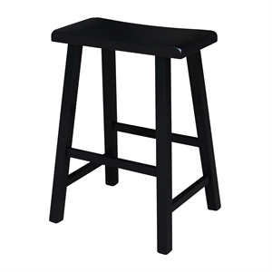 Bowery Hill Contemporary 23. 75&quot Counter Stool in Black Finish