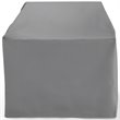 Bowery Hill Contemporary Patio Polyester Fabric Chair Cover in Gray