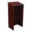 Bowery Hill Contemporary Wood Full Floor Lectern in Mahogany