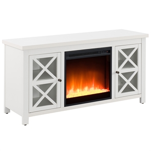 Bowery Hill Contemporary 47&quot TV Stand for TVs up to 55&quot in White