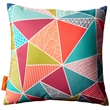 Bowery Hill 2-Piece Polyester Fabric Outdoor Patio Pillow Set in Mosaic