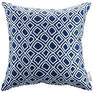 Bowery Hill Modern Polyester Fabric Outdoor Patio Single Pillow in Balance
