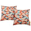 Bowery Hill Modern Polyester Fabric Outdoor Patio Single Pillow in Montage