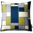 Bowery Hill Modern Polyester Fabric Outdoor Patio Single Pillow in Multi-Color