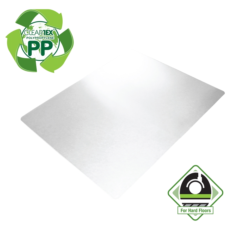 Bowery Hill Polypropylene Rectangular Anti Slip Chair Mat for Hard Floors