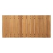 Bowery Hill Outdoor Patio Solid Teak Wood Coffee Table in Natural