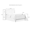 Bowery Hill Queen Metal Spindle Headboard/Footboard Set in Black
