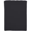 Bowery Hill Contemporary Soft Black Teddy Finish Fabric Chaise