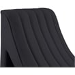 Bowery Hill Contemporary Soft Black Teddy Finish Fabric Chaise