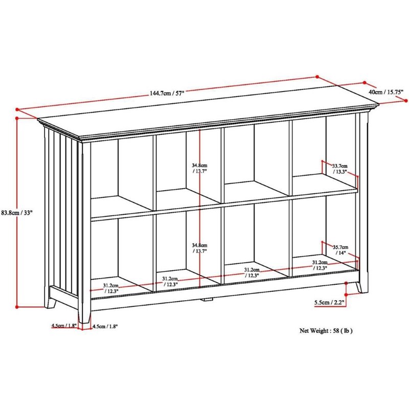 Bowery Hill Wood 8 Cube 57