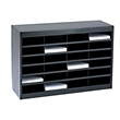 Bowery Hill Black Mail Organizer - 24 Letter Size Compartments