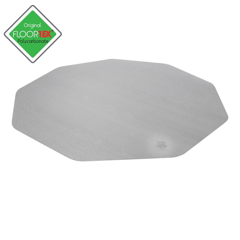 Bowery Hill Polycarbonate 9-Sided Gaming E-Sport Chair Mat for Hard Floors
