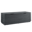 Bowery Hill Particleboard and Laminate Storage Bench in Charcoal