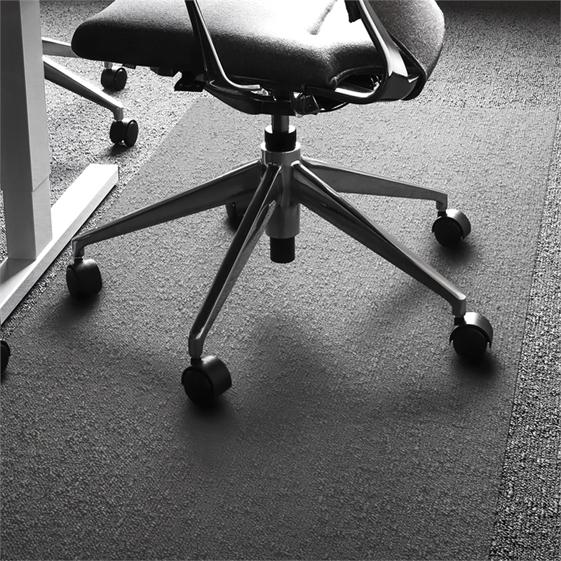 Bowery Hill Vinyl Rectangular Chair Mat for Carpets up to 1/4