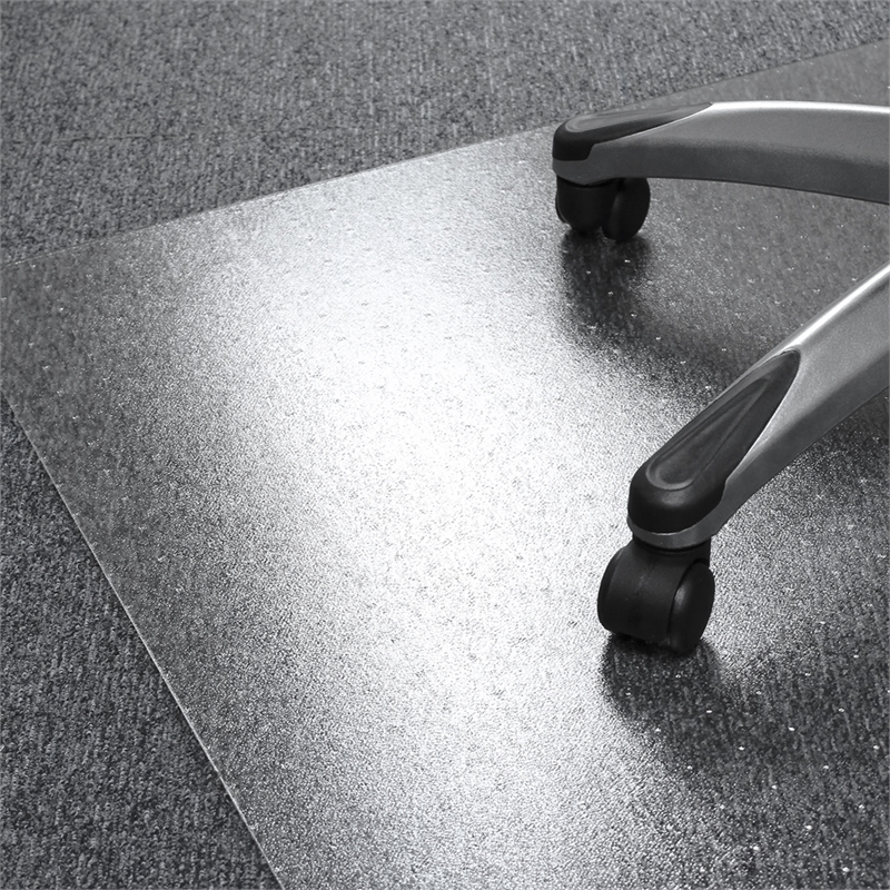 Bowery Hill Vinyl Rectangular Chair Mat for Carpets up to 1/4