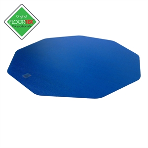Bowery Hill Polycarbonate Blue Gaming E-Sport Chair Mat for Hard Floors