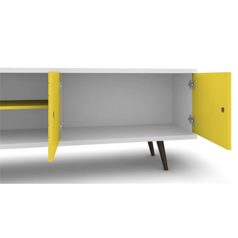 Bowery Hill Contemporary Wood TV Stand for TVs up to 60