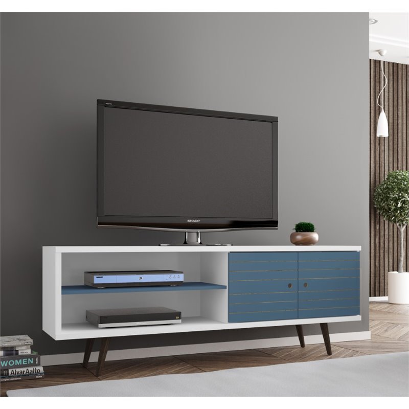 Bowery Hill Wood TV Stand for TVs up to 60