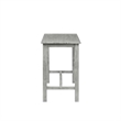 Bowery Hill Contemporary Wood Pub Table in Storm Gray Wire-Brush Finish