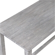 Bowery Hill Contemporary Wood Pub Table in Storm Gray Wire-Brush Finish