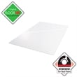 Bowery Hill Polycarbonate Rect Chair Mat for Hard Floor Clear Size 48 x 53 inch