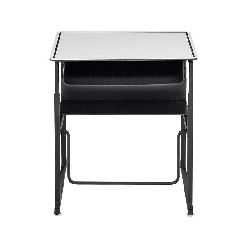 Bowery Hill Contemporary Adjustable Height Black Desk 1204GR