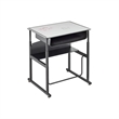 Bowery Hill Contemporary Adjustable Height Black Desk 1204GR