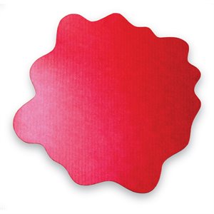 Bowery Hill 40&quot x 40&quot Multipurpose Mat For Hard Floor in Red