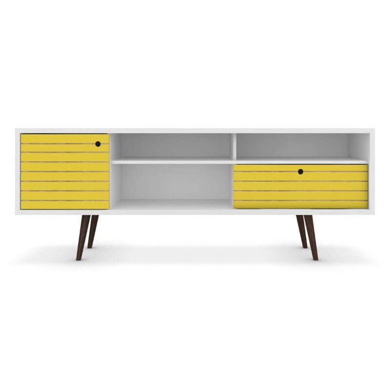 Bowery Hill Contemporary Wood TV Stand for TVs up to 65