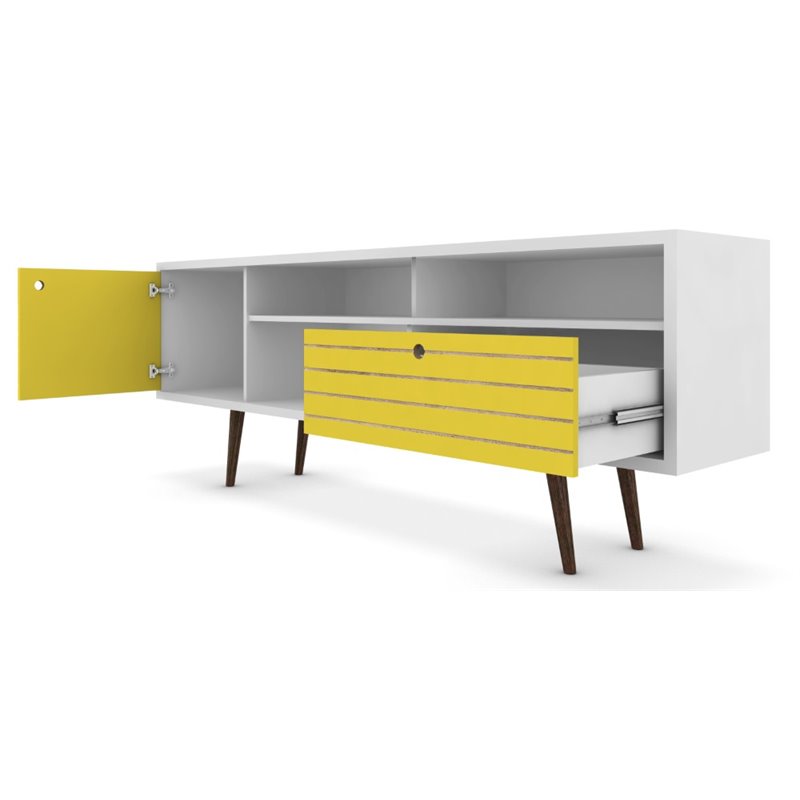 Bowery Hill Contemporary Wood TV Stand for TVs up to 65