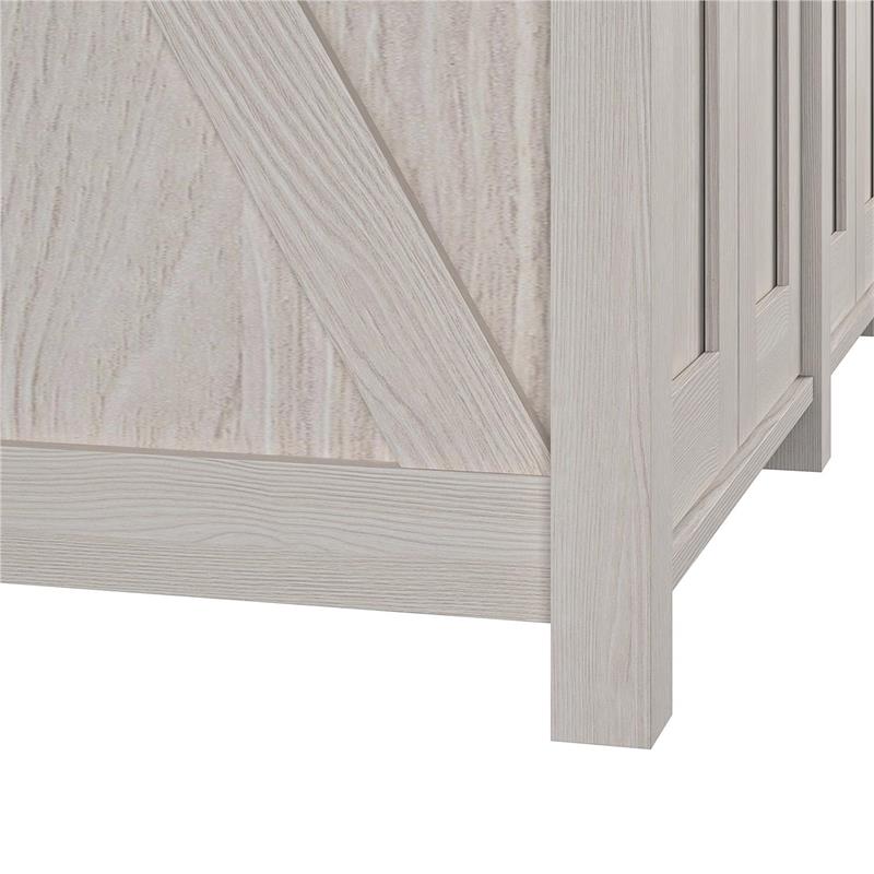 Bowery Hill Contemporary 55 Gallon Aquarium Stand in Ivory Oak