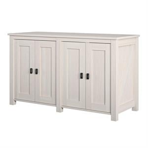 Bowery Hill Contemporary 55 Gallon Aquarium Stand in Ivory Oak