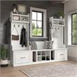 Bowery Hill Entryway Storage Set with Drawers in White Ash - Engineered Wood