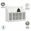 Bowery Hill Entryway Storage Set with Drawers in White Ash - Engineered Wood