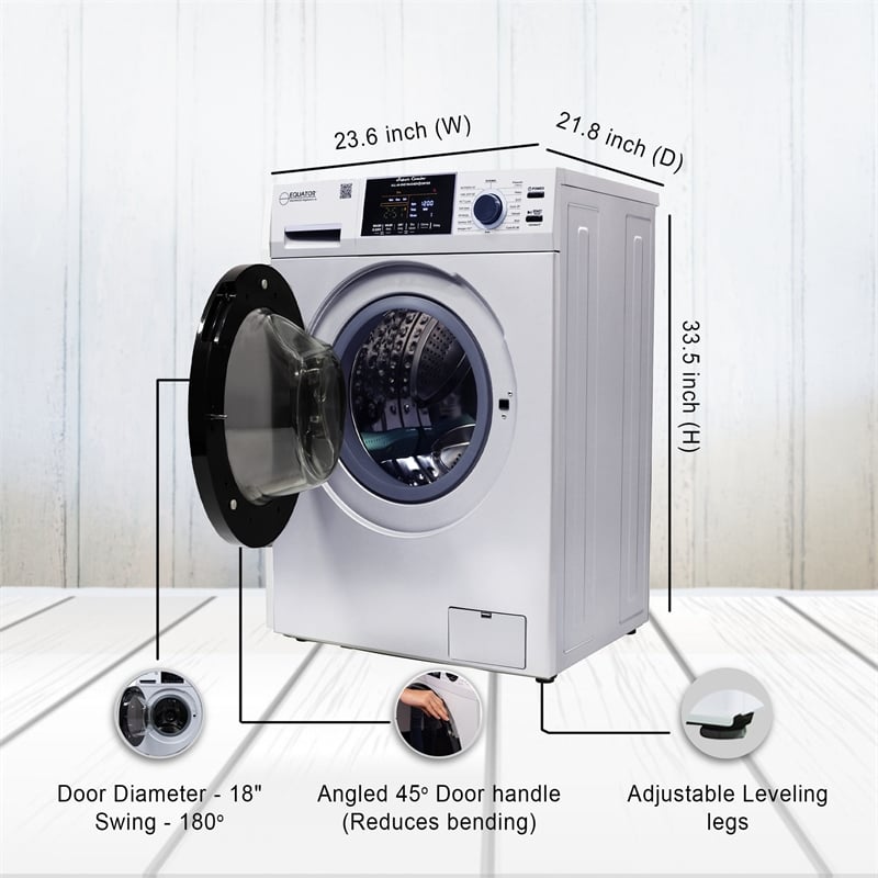 Bowery Hill All-in-One Washer Dryer VENTED-DRY FASTER than Condense 15lb 110V