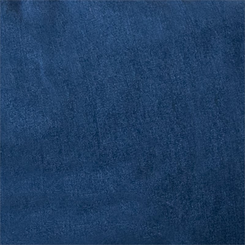 Bowery Hill Contemporary Oversized Bean Bag Chair in Denim Finish