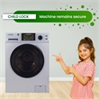 Bowery Hill Contemporary 1. 62cf Plastic Washer Dryer in Silver