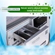 Bowery Hill Contemporary 1. 62cf Plastic Washer Dryer in Silver