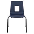 Bowery Hill Contemporary Student Stack School Chair - 18-Inch In Navy