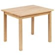 Bowery Hill 3 Piece Solid Hardwood Kids Table and Chair Set in Natural
