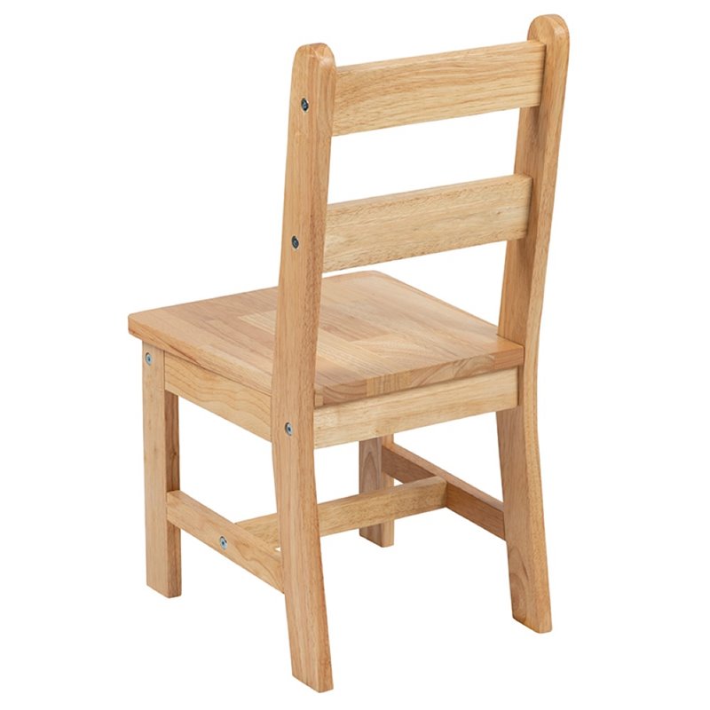 Bowery Hill 3 Piece Solid Hardwood Kids Table and Chair Set in Natural