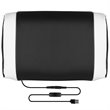 Bowery Hill Leather Racing Reclining Gaming Chair in Black and White