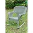 Bowery Hill Contemporary Resin Patio Rocker in Moss (Set of 2)