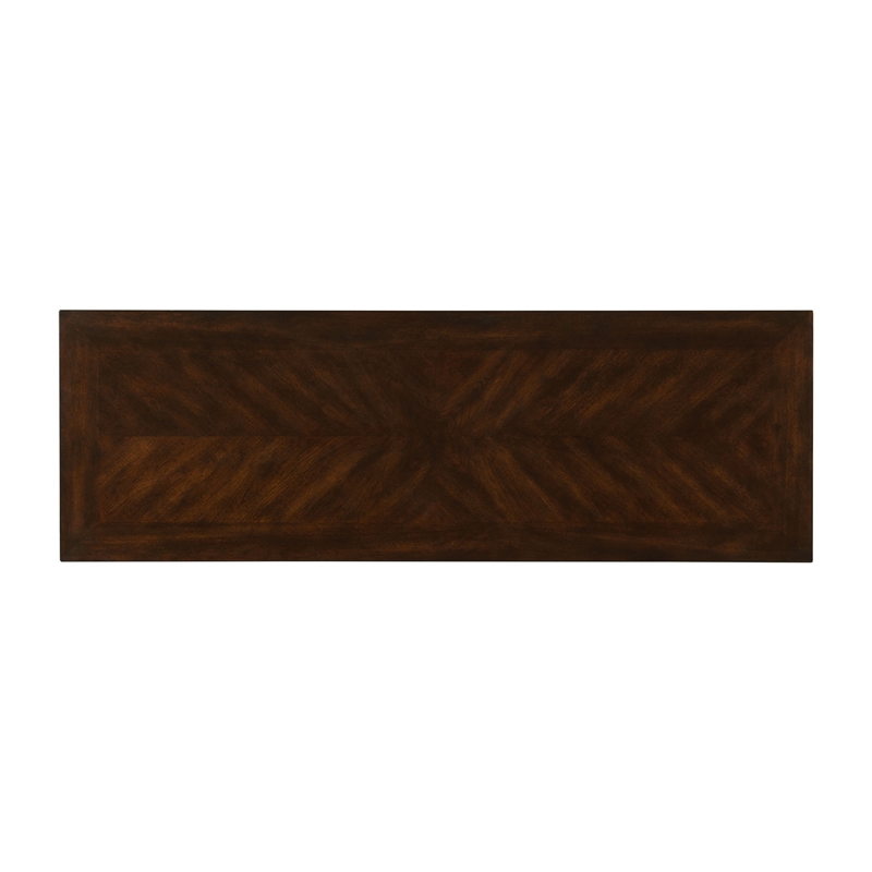 Bowery Hill Multipurpose Bar Table Set in Dark Walnut with USB Ports