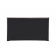 Bowery Hill Contemporary Fabric Upholstered Rectangular Queen Bed in Gray
