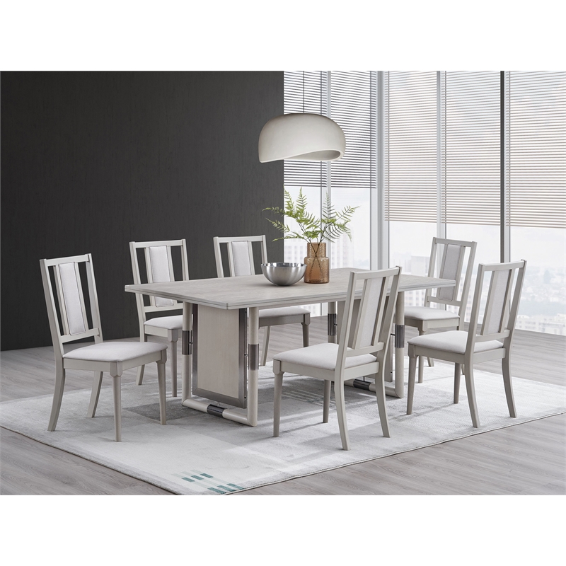 Bowery Hill Contemporary Wood Rectangular Dining Table in Natural