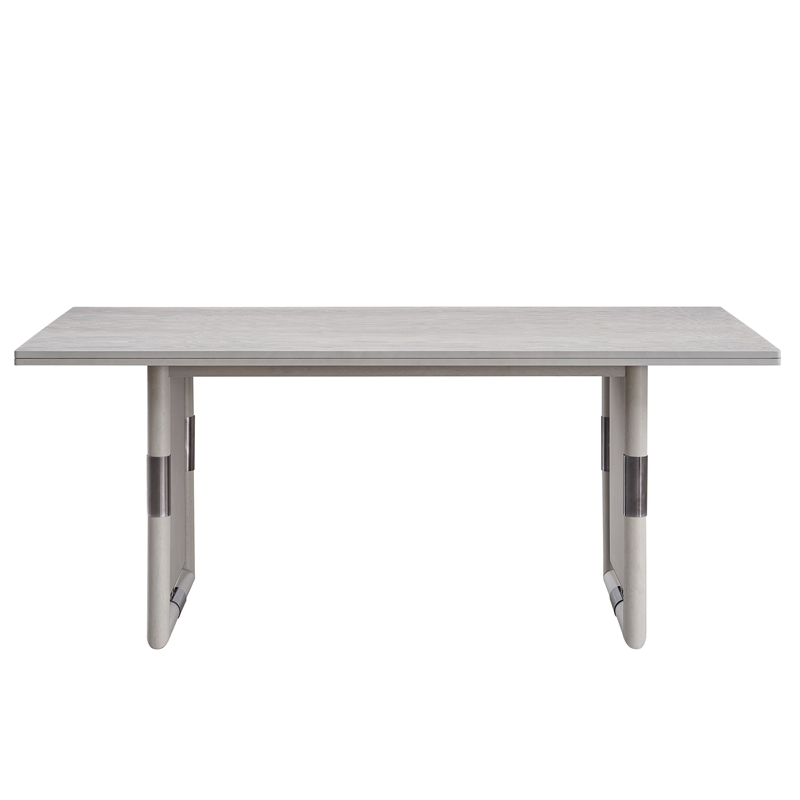 Bowery Hill Contemporary Wood Rectangular Dining Table in Natural