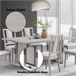 Bowery Hill Contemporary Wood Rectangular Dining Table in Natural